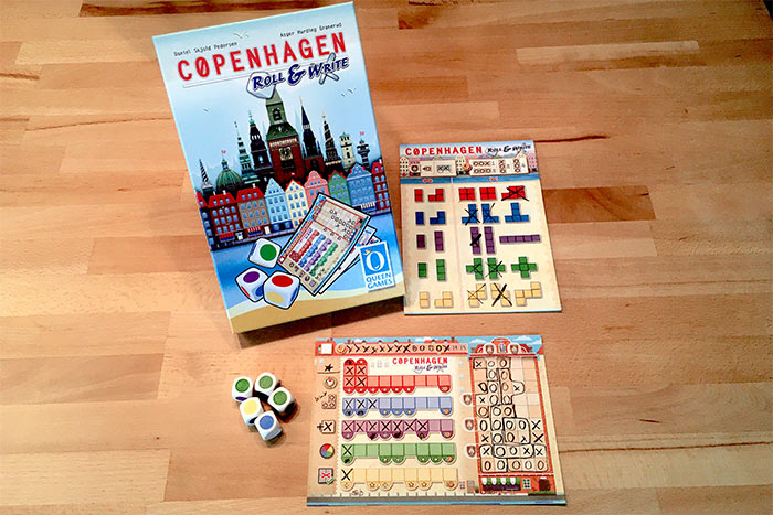 Copenhagen Roll & Write Würfelspiel